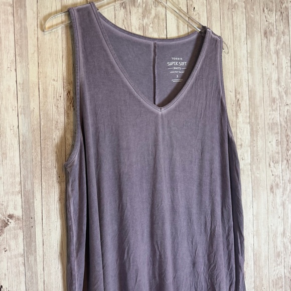 Torrid Super Soft Knits Purple Tank - Picture 4 of 6